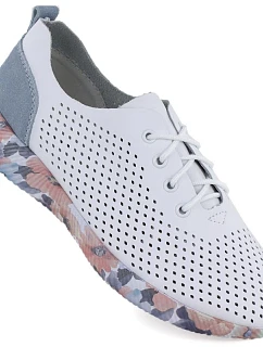 Dámské kožené polobotky bílé Artiker model 22060094