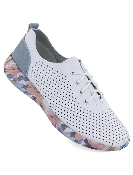 Dámske kožené poltopánky biele Artiker 58C0586