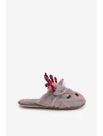 Vánoční Pantofle S Tmavě Béžové model 21680779 - Boto Vánoční Pantofle S Tmavě Béžové model 21680779 - Boto