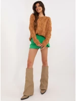 Jumper AT SW 2361.61 svetlohnedý Jumper AT SW 2361.61 svetlohnedý