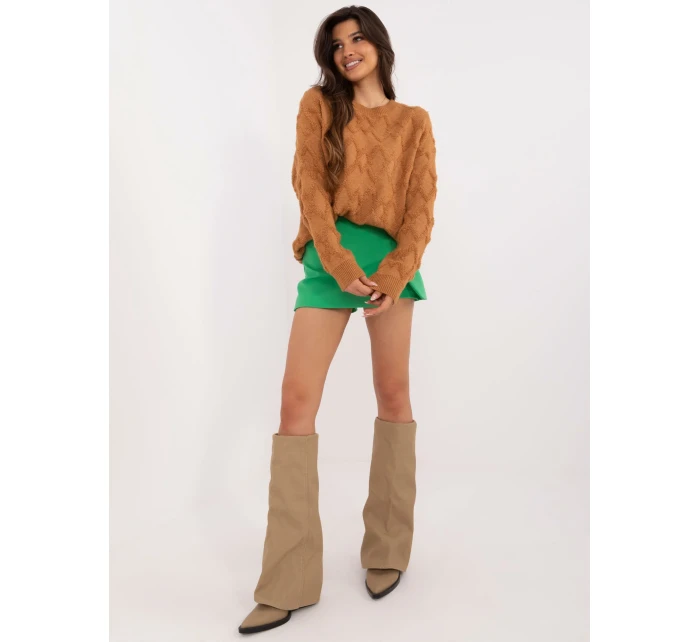 Jumper AT SW 2361.61 svetlohnedý Jumper AT SW 2361.61 svetlohnedý