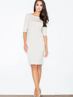 Béžové šaty   model 18488274 - Figl