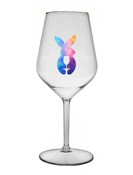 ZAJÍČEK - čirá nerozbitná sklenice na víno 470 ml