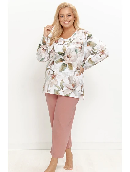 DÁMSKÉ DLOUHÉ PYŽAMO model 22360306 - Taro DÁMSKÉ DLOUHÉ PYŽAMO model 22360306 - Taro