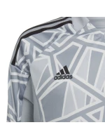 Detské brankárske tričko adidas Condivo 22 s dlhým rukávom šedé HB1646
