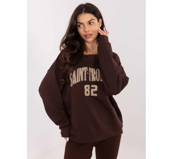 Mikina MJ BL H2477.16 tmavohnedá