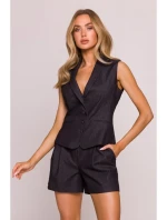 model 21136107 Džínová vesta grafitová - Moe