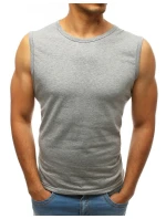 Pánské tílko bez potisku světle šedé model 21962203 - Dstreet