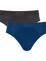 Pánske nohavičky SLG Base C2P - BLACK - čierno-tyrkysové M014 - SLOGGI