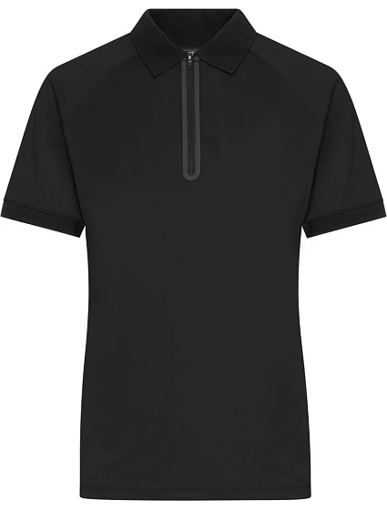 Daiber JN 1307 Dámske polo tričko s piké vzorom a zipsom 02.1307 čierna/čierna Daiber JN 1307 Dámske polo tričko s piké vzorom a zipsom 02.1307 čierna/čierna