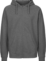 Neutral O 63301 Pánska mikina s kapucňou z bio bavlny 77.6331 tmavá melírovaná