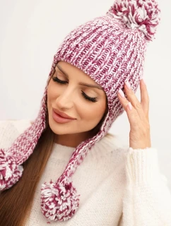 Dámská čepice ušanka Emma K343 fialová