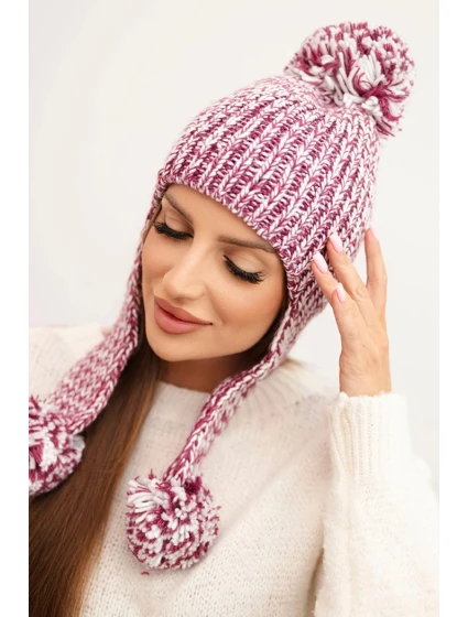 Dámská čepice ušanka Emma K343 fialová