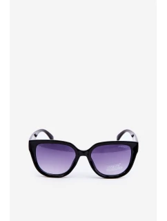 Dámské sluneční brýle s černými detaily a zlatými UV400