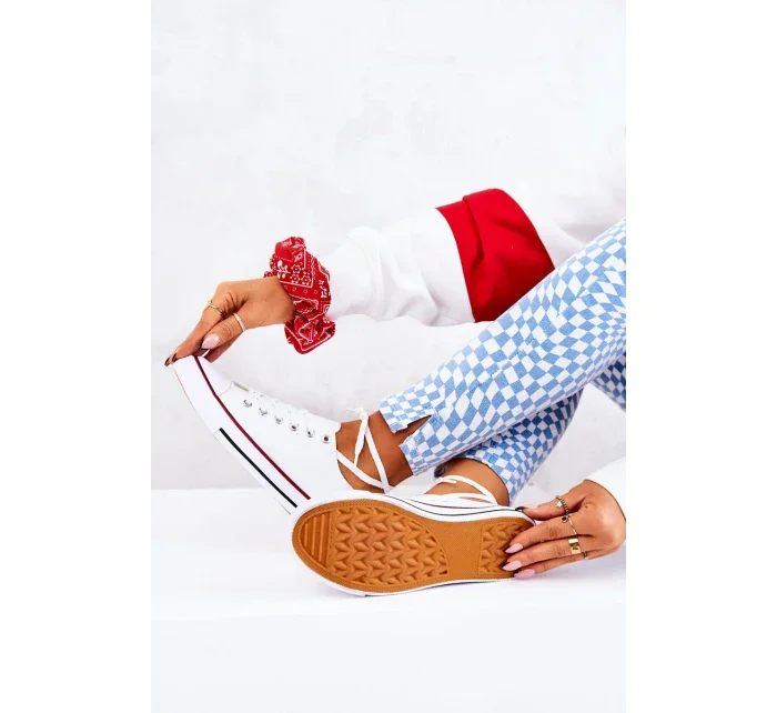 Klasické dámske biele tenisky Omerta