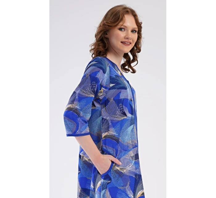 Dámske domáce šaty s trojštvrťovými rukávmi Eliza