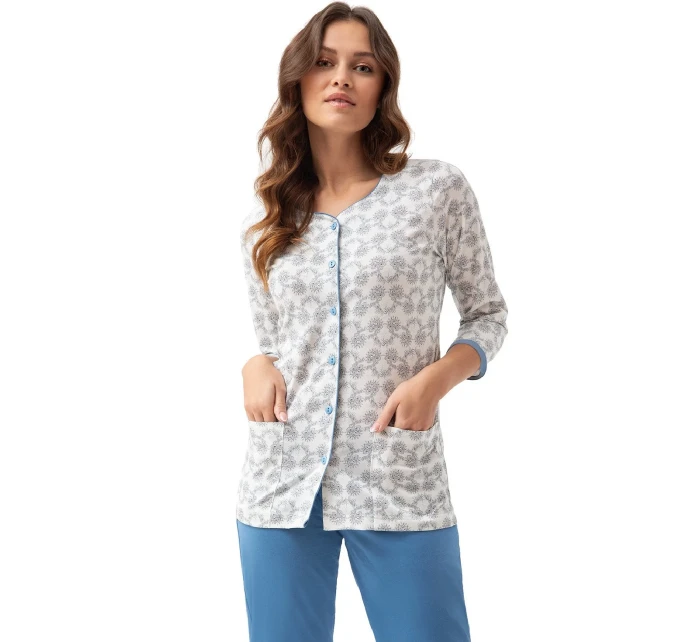 Dámské rozepínací pyžamo model 19431648 dł/r 4XL L24 - Luna Dámské rozepínací pyžamo model 19431648 dł/r 4XL L24 - Luna
