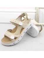 Pohodlné sandály na suchý zip W model 21003033 beige - Rieker
