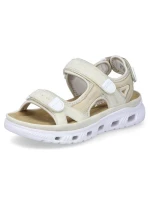 Pohodlné sandály na suchý zip W model 21003033 beige - Rieker