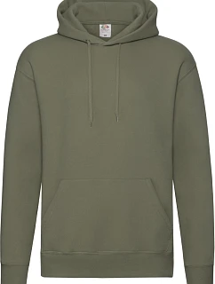 Fruit of the Loom Premium Hooded Sweat Pánska mikina s kapucňou 16.2152 classic olive
