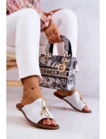 Kožené model 21580892 Dámské Žabky Bílé - Zazoo