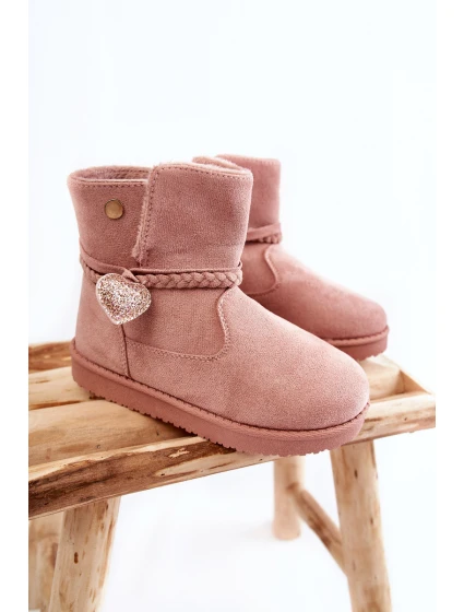 Dziecięce Botki Śniegowce Różowe May