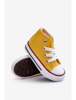Dětské Vysoké Tenisky Žlutá Filemon Dětské Vysoké Tenisky Žlutá Filemon