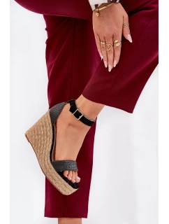 Dámské Sandály Na Klínu S Černé model 21687937 - Boto