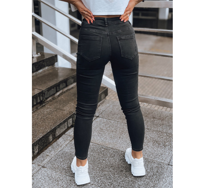 ENDI dámske džínsové nohavice čierne Dstreet UY1601
