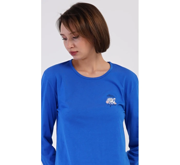 Dámske dlhé pyžamo Kvety Dámske dlhé pyžamo Kvety