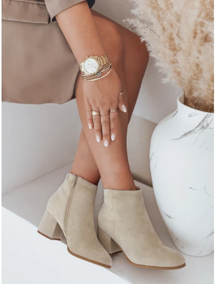 Dámské boty LORNE beige Dstreet ZY0433