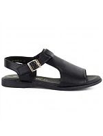 Dámske kožené sandále čierne Cambell 19391