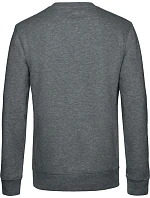 B&C KING Crew Neck_° Pánska mikina 01.U01K melírovaná stredne šedá