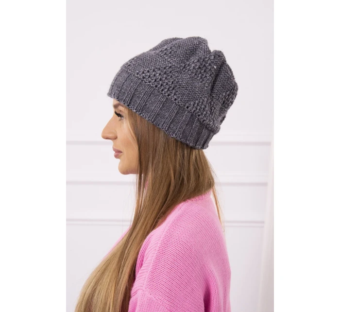 Dámska čiapka Danuta K331 tmavo šedá Dámska čiapka Danuta K331 tmavo šedá