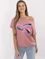 Tričko CLM TS 1019.79 tmavoružové