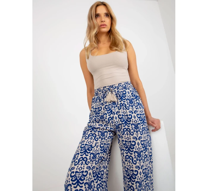 Nohavice D73770R62237A tmavo modré