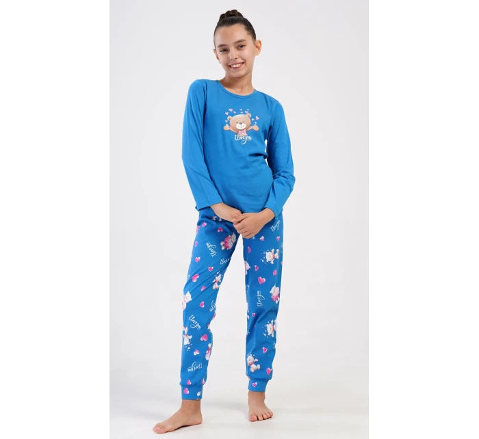Detské dlhé pyžamo Medveď I love you