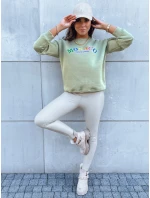 Dámská oversize mikina tmavě zelená Dstreet model 21971146 - FashionStreet
