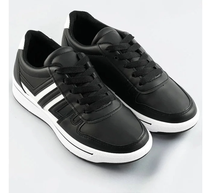 Čierno-biele dámske športové topánky (AD-587)