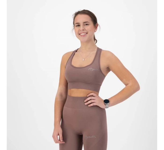 Rogelli TRINITY športová podprsenka špinavá ružová M