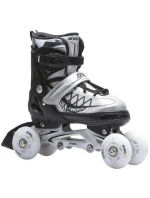 INLINE KORČULE-KORČULE NA KOLIESKOVÉ KORČULE 4V1 ENERO PRO LED 38-41 ŠEDÁ