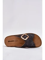 Klapki Damskie Z Klamrą Inblu ED000025 Czarne