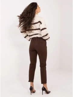 Spodnie IT SP model 21793756 ciemny brązowy - FPrice