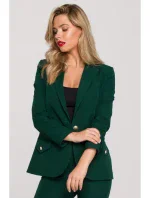 Bunda s kapsou a klopou lahvově zelená model 17652552 - Makover