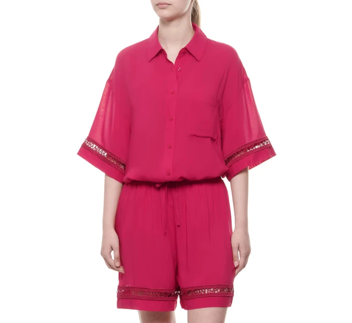Dámska plážová košeľa 262732 4R338 01975 Cherry - Emporio Armani