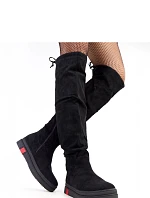 Dámske vysoké čižmy DH240102 Black - YOLERA