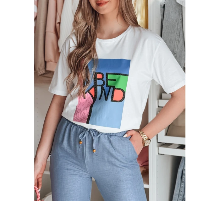 Dámske tričko s potlačou KINDBE white FashionStreet RY2614 Dámske tričko s potlačou KINDBE white FashionStreet RY2614