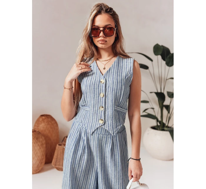 Dámska vesta LINELIA modrá FashionStreet PY0134