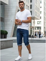 Spodenki jeansowe męskie z granatowe model 22208812 - FashionStreet Spodenki jeansowe męskie z granatowe model 22208812 - FashionStreet