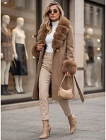 Płaszcz damski z odpinanym fango model 22404899 - FashionStreet Płaszcz damski z odpinanym fango model 22404899 - FashionStreet